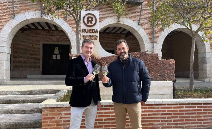 Carlos Yllera y Mariano González, presidente y vicepresidente de la Denominación de Origen Rueda